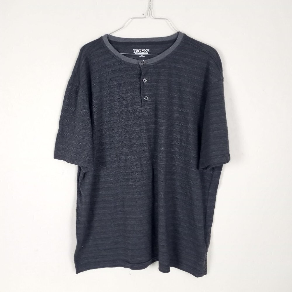 Big Sky Outfitters Short Sleeve 3 Button Shirt T-Shirt XL
